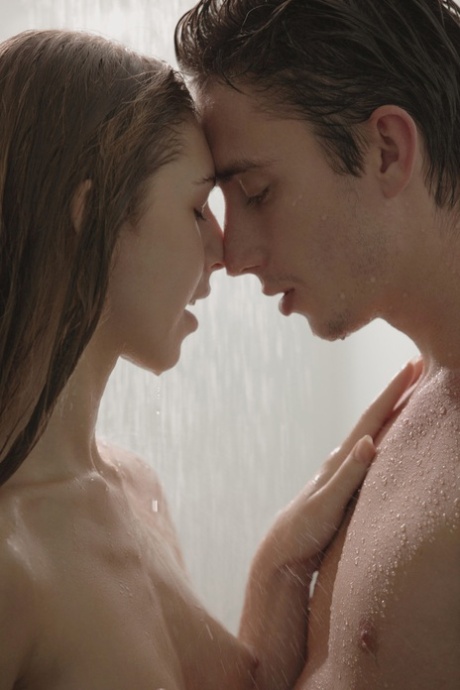 Horny teen girl with a tight ass seduces her stepbrother in the shower