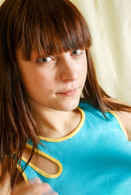 Barely legal teen Jensine K takes a cumshot on her stomach after fucking