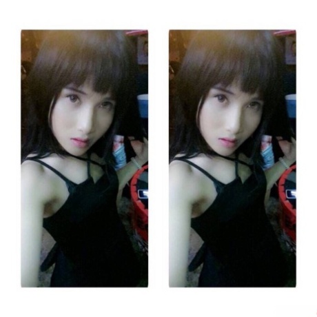 Sweet Asian shemale Phoo posing in her hot outfits in her compilation